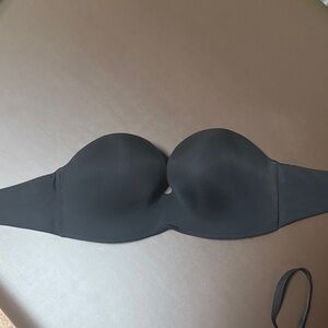 Strapless Black Smooth Push-Up Bra